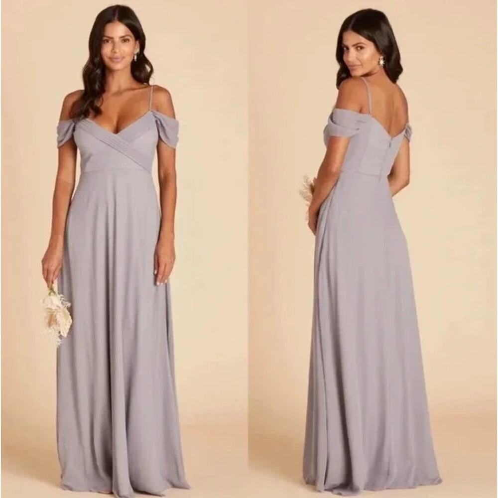 Birdy Grey Size Medium Silver Spence Bridesmaid Dress New With Tags